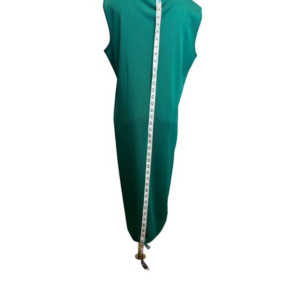 Misook Emerald Green Knit Sleeveless Shift Dress Size L | Professional Timeless - Picture 7 of 9
